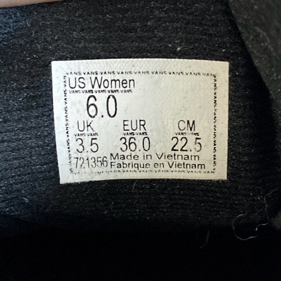 VANS Ward Canvas Trainers Women's Size 6.0 - Picture 6 of 6